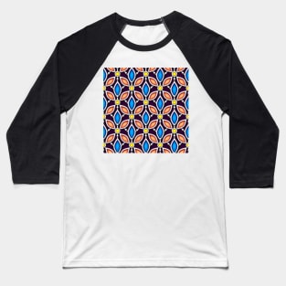 Aesthetic Pattern with Abstract Crystals Baseball T-Shirt